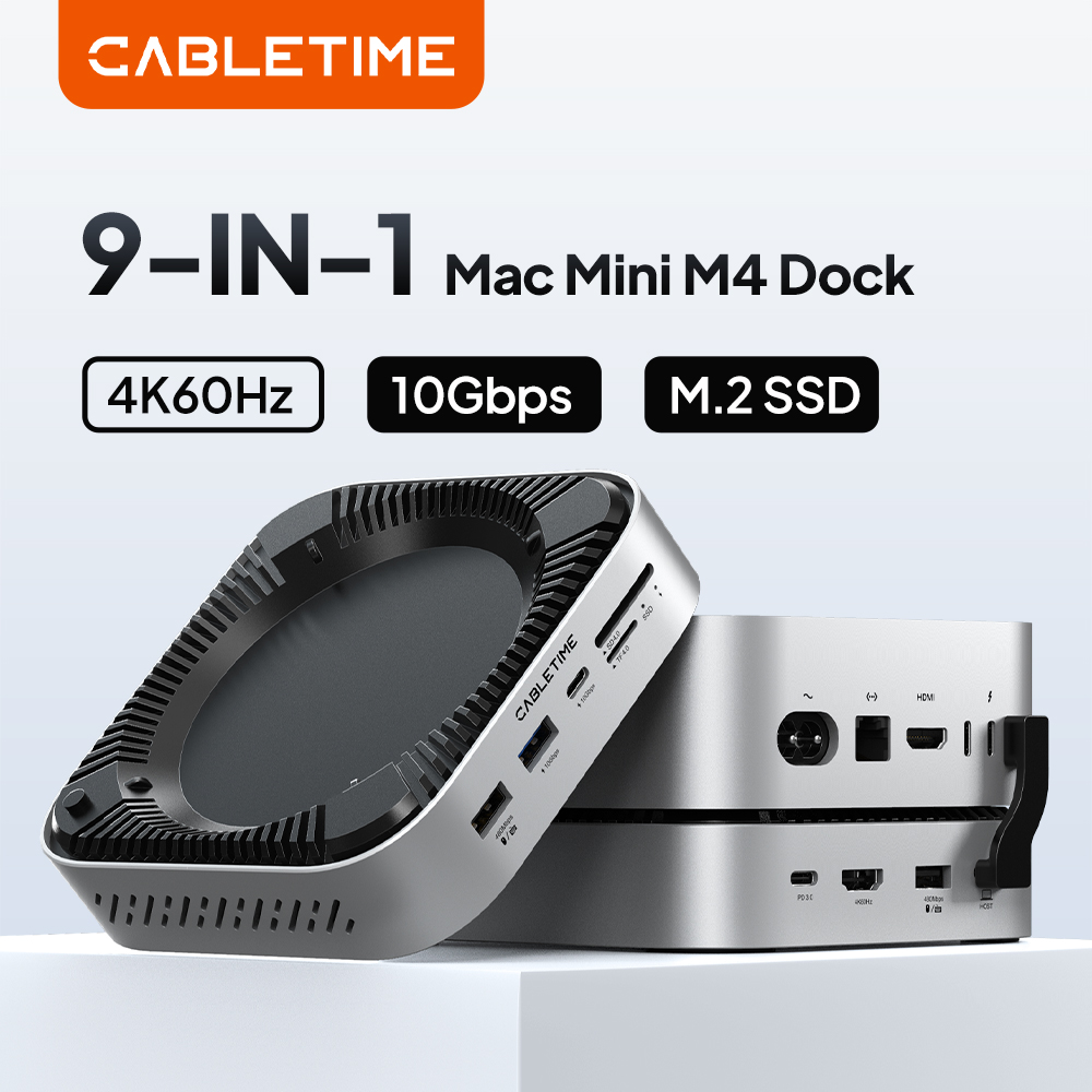 Mac Laptop Accessories - CABLETIME 9 w 1 Mac Mini