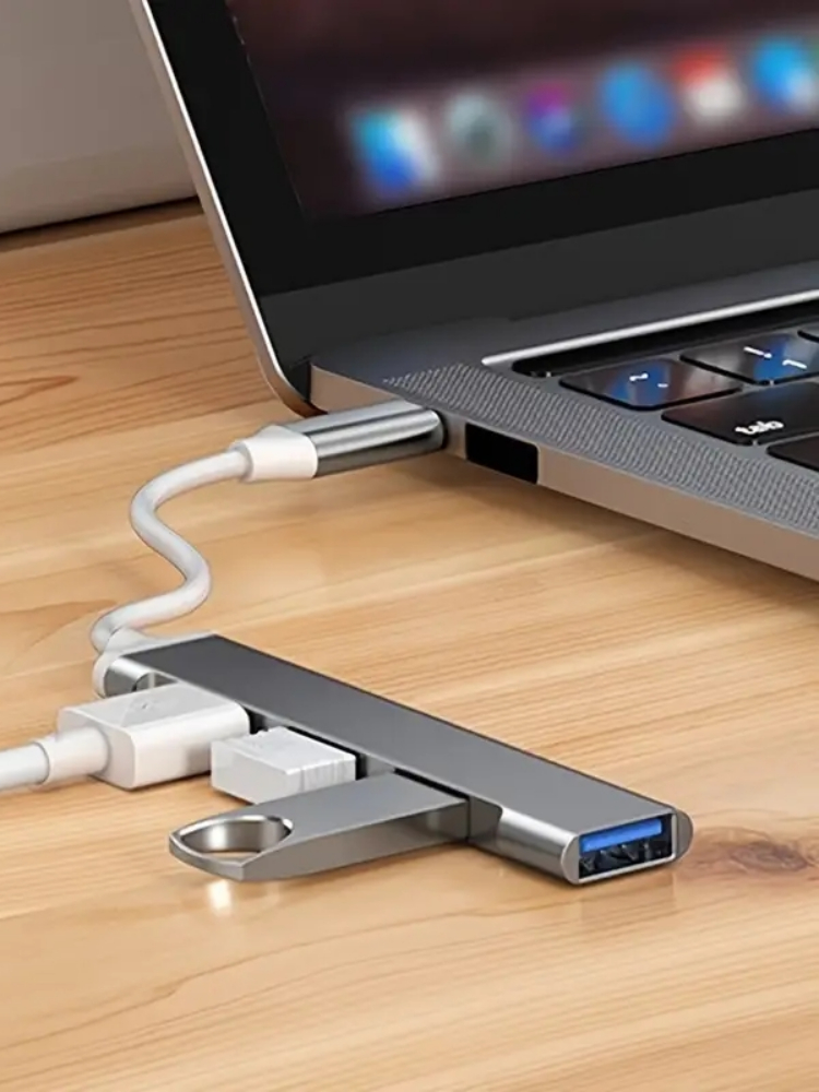 Mac Laptop Accessories - 4-portowy rozdzielacz USB typu C z