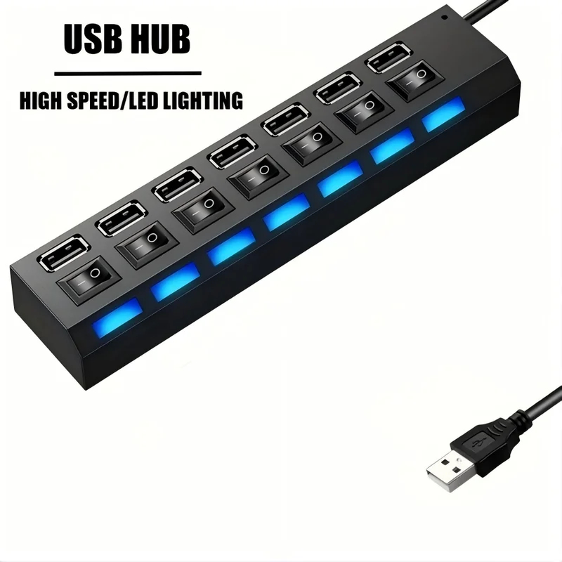 Laptop Accessories Hub - Hub USB 2.0 z 7 portami,