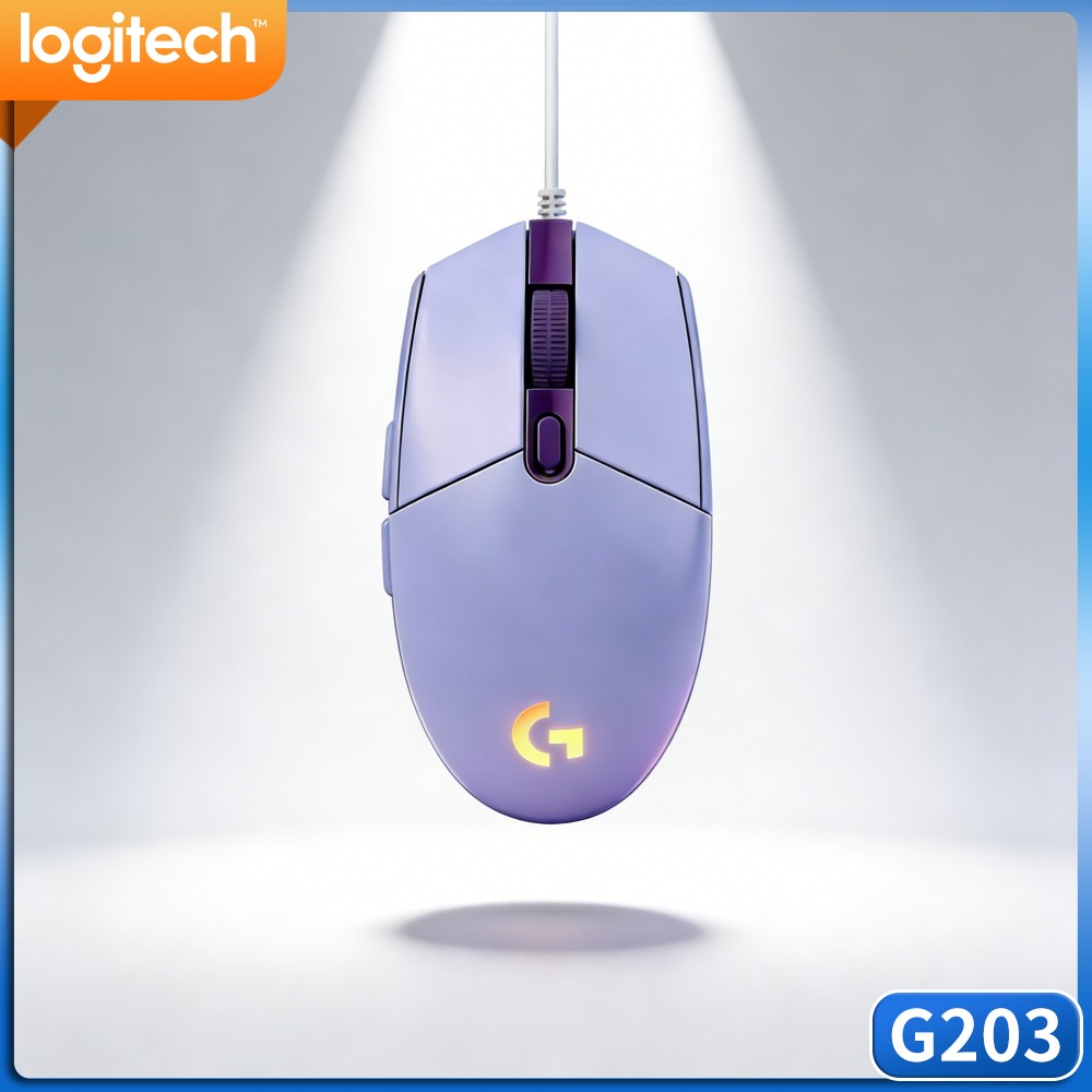 Logitech Mouse G203 - Logitech G203 Przewodowa Mysz Gamingowa z