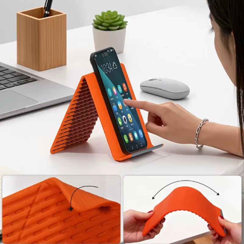 Laptop Related Accessories - Elastyczny, składany silikonowy uchwyt na telefon,