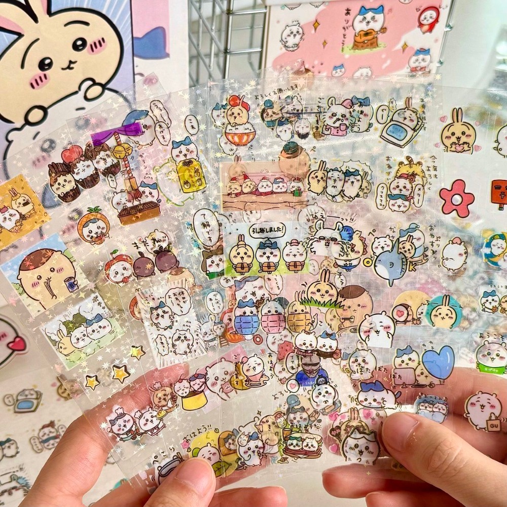 Laptop Accessories Toys - 30 szt. Naklejek Chiikawa Laserowe, Wodoodporne