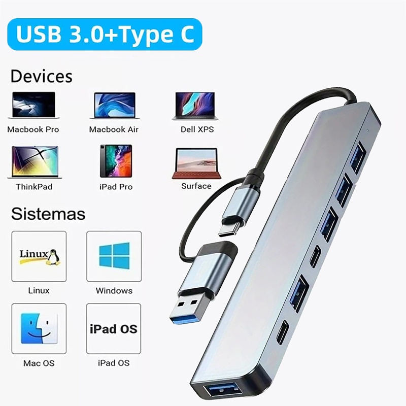 Laptop Accessories Hub - Hub USB 3.0 2 w 1,