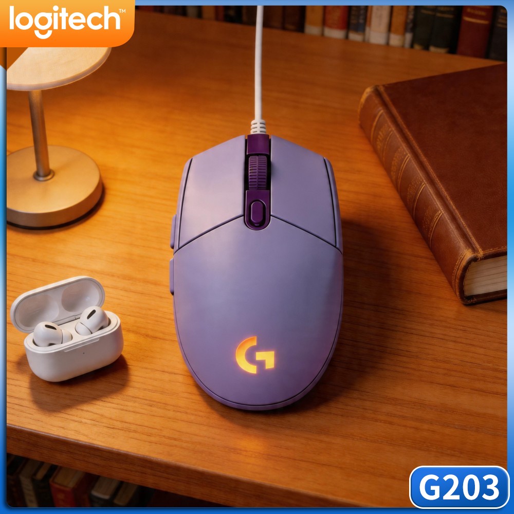 Logitech Mouse G203 - Mysz przewodowa do gier Logitech G203