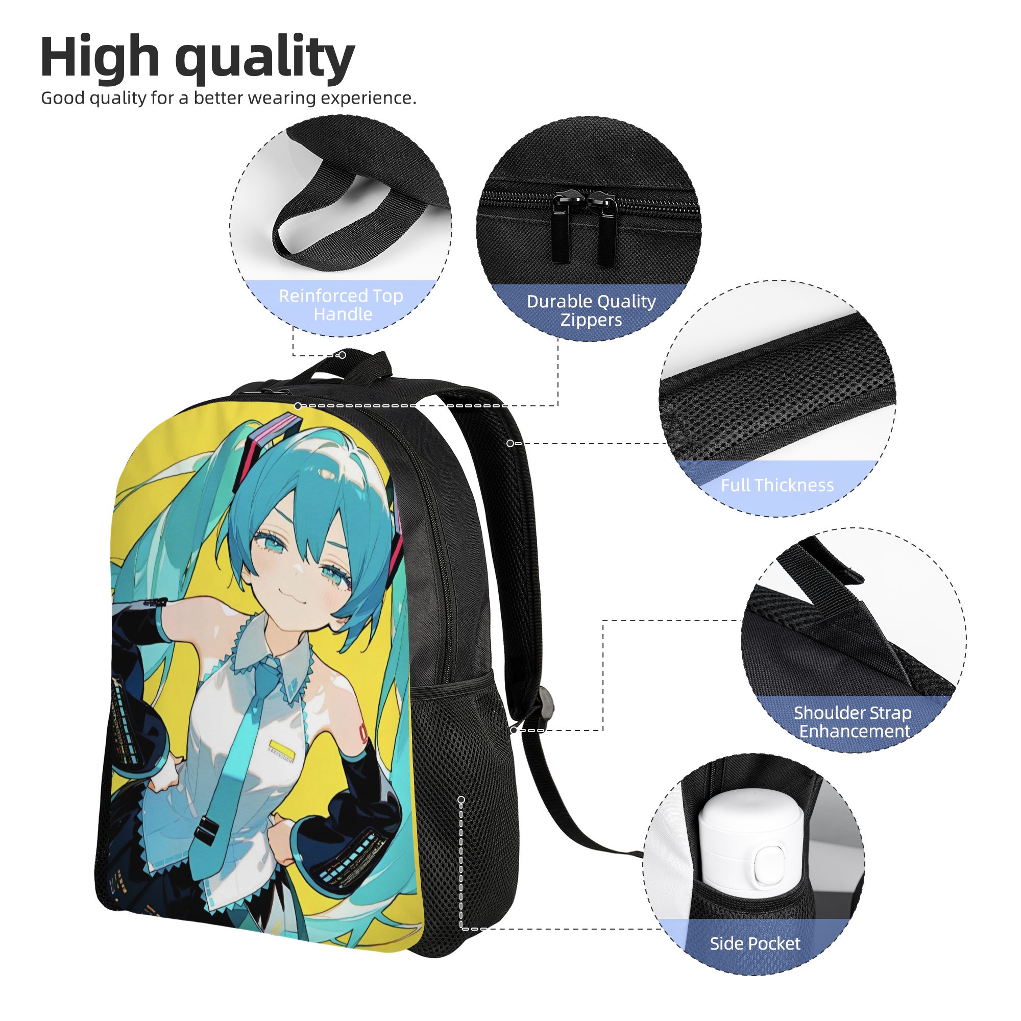 Plecak Hatsune Miku Klasyczny  – Laptop Accessories Bag For Men recenzja i cena