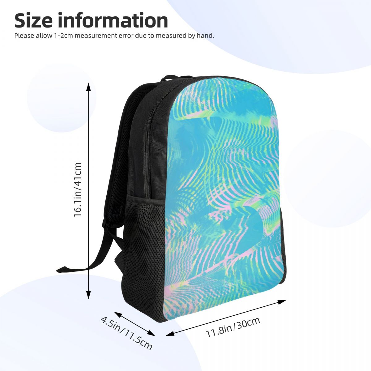 Plecak z abstrakcyjną teksturą – Laptop Accessories Bag For Men recenzja i cena