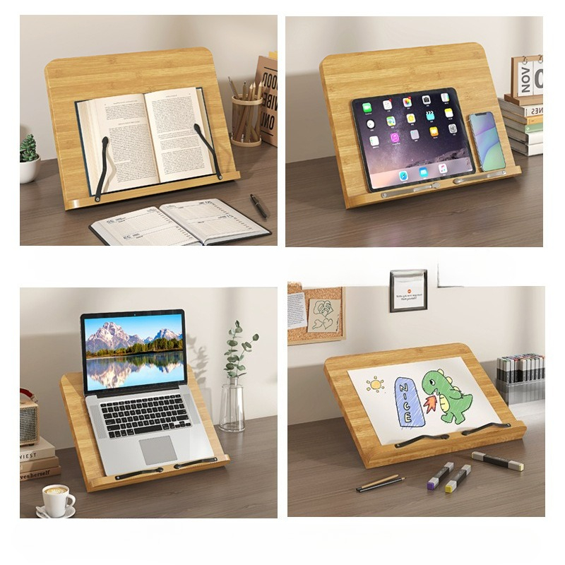 Drewniany stojak na książki, w – Laptop Related Accessories recenzja i cena