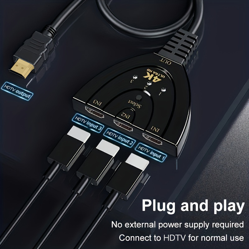 4K * 2K 3-portowy przełącznik  – Laptop Accessories Hub recenzja i cena