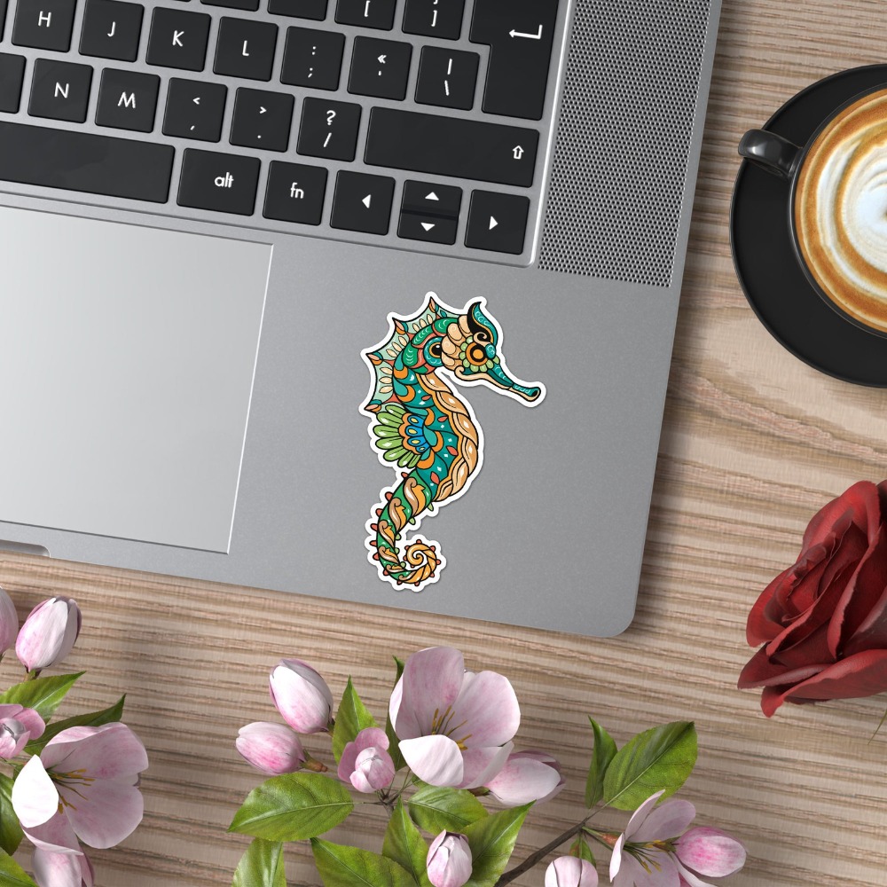 Kolorowy wzór konika morskiego – Laptop Accessories Design recenzja i cena