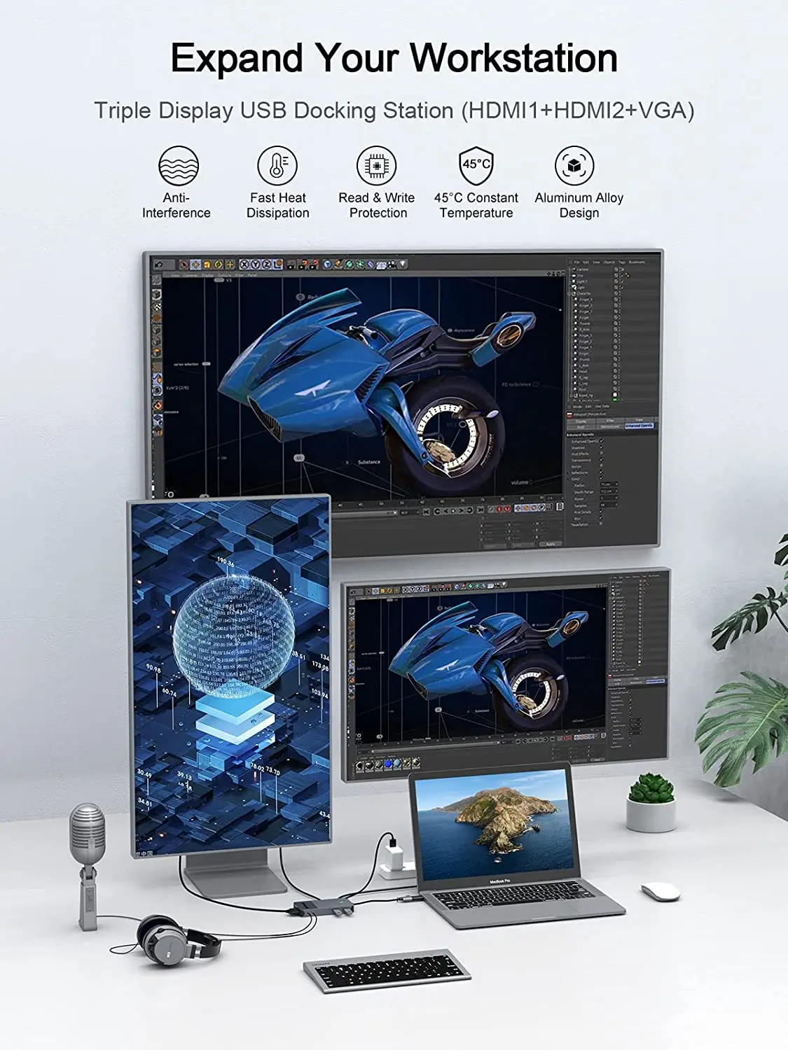 Stacja dokująca QGeeM USB 3.0, – Laptop Accessories Hub recenzja i cena