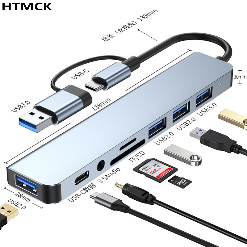 Hub USB-C 8 w 2, wieloportowa  – Laptop Accessories Hub recenzja i cena