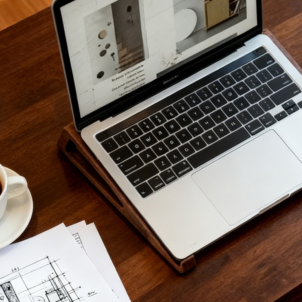 Przenośny, składany drewniany  – Laptop Accessories Design recenzja i cena
