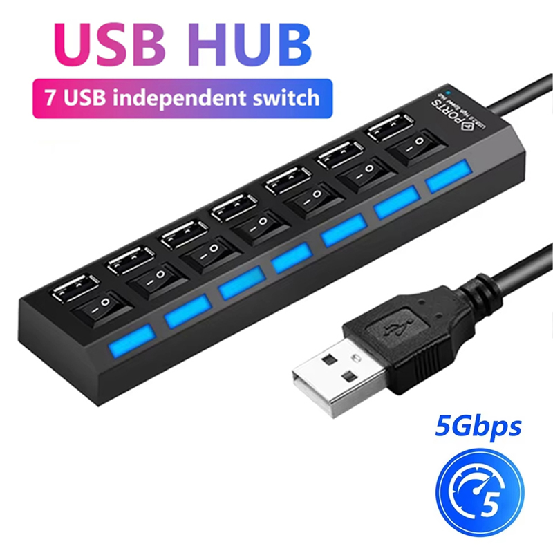 Rozdzielacz USB 2.0 z 7 portam – Laptop Accessories Hub recenzja i cena